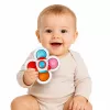 LEAN TOYS Brinquedo para Bebés Spinners Sensoriais com Ventosa Pop-It Coloridos 3 unid.