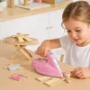 LEAN TOYS Conjunto de Passar a Ferro com Ferro de Engomar com Vibração, Luz e Efeitos Sonoros