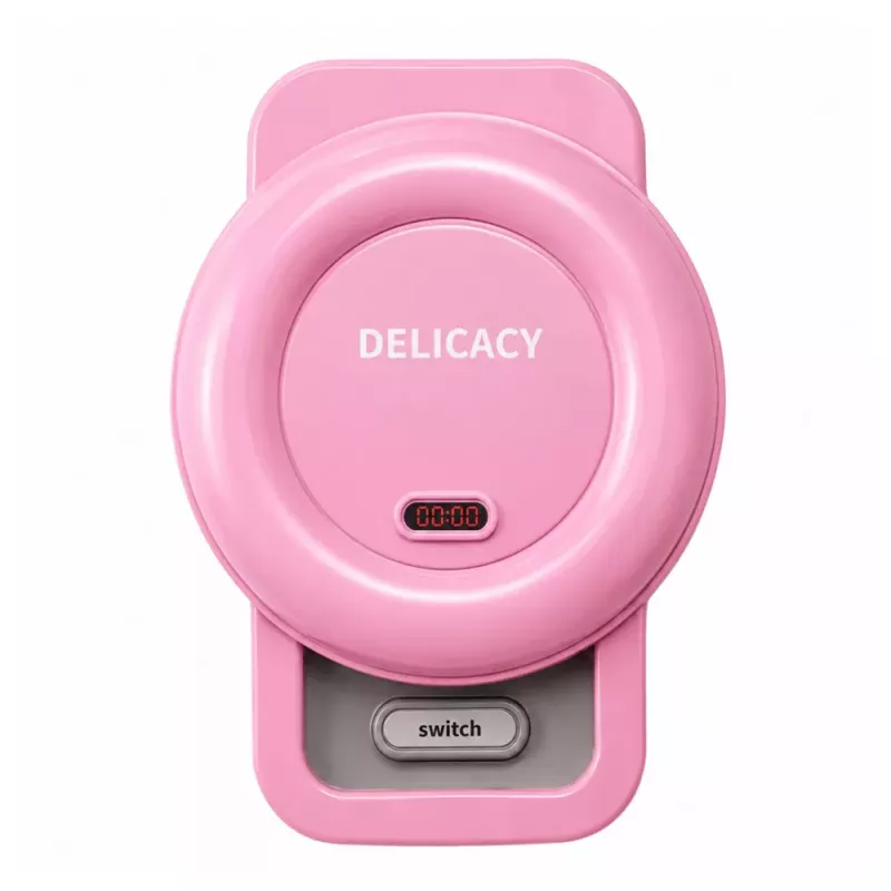 LEAN TOYS Máquina de Waffles para Crianças - Waffles com Luzes de Cor Mutável e Sons - Rosa