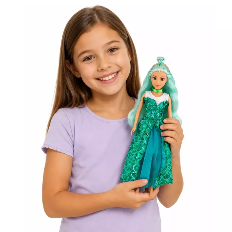 LEAN TOYS Boneca Anlily Weird com fatos de fantasia, vestidos, acessórios, sapatos