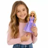 LEAN TOYS Boneca de moda Anlily em vestido roxo com corações e conjunto de acessórios de bolsa