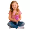 LEAN TOYS Boneca de moda Anlily em vestido rosa, cão branco, bolsa, conjunto de óculos
