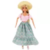 LEAN TOYS Boneca de moda Anlily em saia e chapéu saco copo conjunto de acessórios