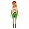 LEAN TOYS Boneca viajante Anlily com cão e conjunto de acessórios de mochila