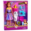 LEAN TOYS Anlily designer de roupa costureira máquina de costura manequim conjunto de boneca