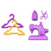 LEAN TOYS Conjunto de acessórios de máquina de costura designer de bonecas Anlily