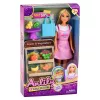 LEAN TOYS Boneca Anlily vendedora de legumes e frutas loja conjunto de acessórios