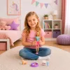 LEAN TOYS Boneca Anlily com cão de estimação conjunto de cama de acessórios