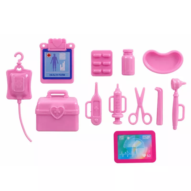 LEAN TOYS Boneca Anlily médica enfermeira ambulância acessórios médicos