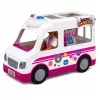 LEAN TOYS Boneca Anlily médica em ambulância conjunto de acessórios médicos