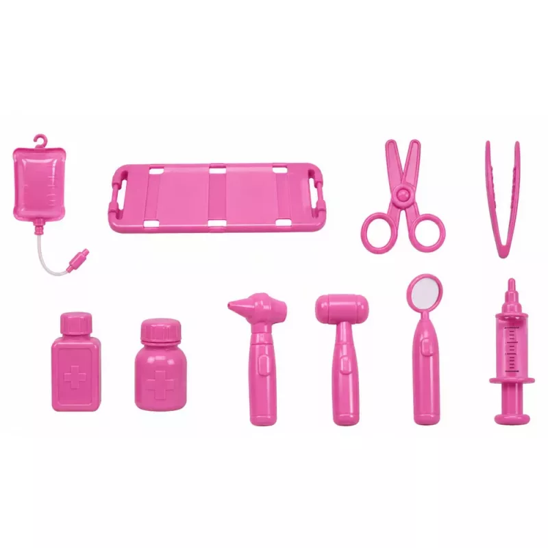 LEAN TOYS Boneca Anlily médica em ambulância conjunto de acessórios médicos