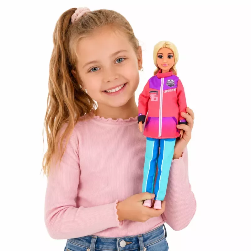 LEAN TOYS Boneca Anlily conjunto de desportos de inverno esqui snowboard moto de neve roupa