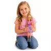 LEAN TOYS Boneca Anlily com cão branco de coleira, cama e conjunto de acessórios