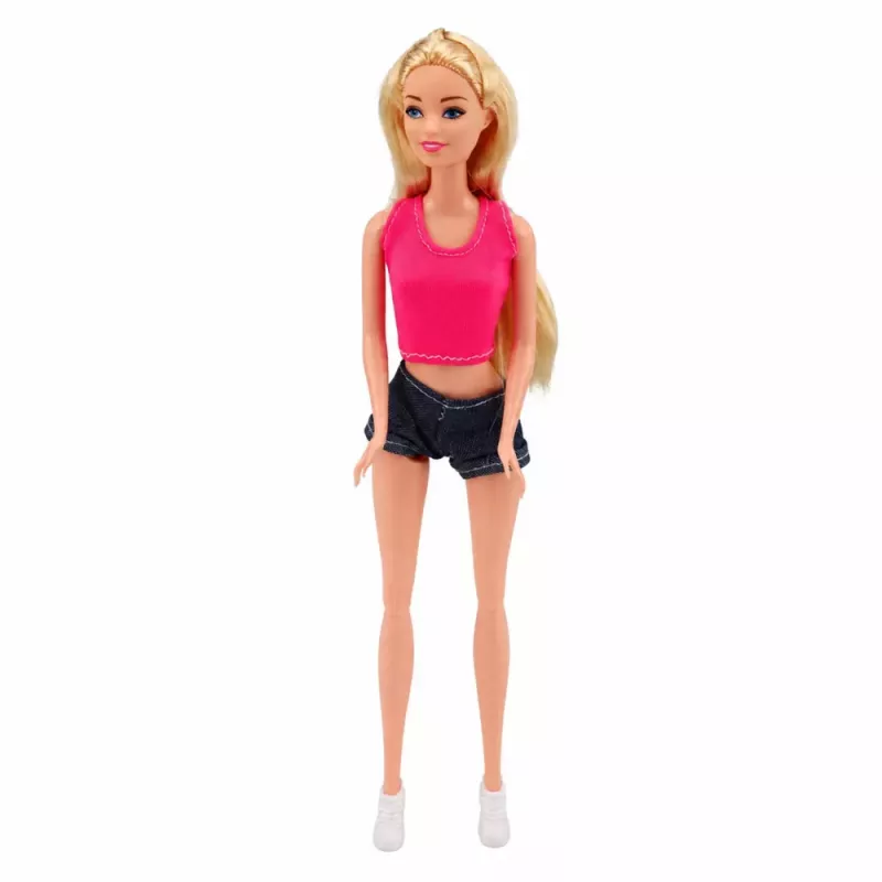 LEAN TOYS Boneca viajante com autocaravana e acessórios de caiaque, efeitos de luz e som, conjunto