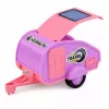 LEAN TOYS Veículo todo-o-terreno com autocaravana sons rosa conjunto de viagem