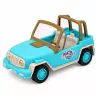 LEAN TOYS Veículo todo-o-terreno com roulotte sons azul conjunto turístico