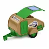 LEAN TOYS Veículo todo-o-terreno com roulotte sons verde e castanho conjunto turístico