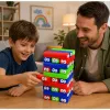LEAN TOYS Jogo de destreza torre de blocos com dado colorido 30 unid.