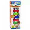 LEAN TOYS Jogo de destreza torre de blocos com dado colorido 30 unid.
