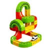LEAN TOYS Comboio magnético com comboio elétrico construção criativa 3D 67 peças