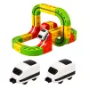 LEAN TOYS Comboio magnético com comboio elétrico construção criativa 3D 67 peças