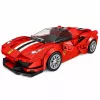 LEAN TOYS Blocos de construção carro desportivo carro de corrida vitrine vermelho 364 peças