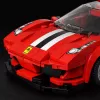 LEAN TOYS Blocos de construção carro desportivo carro de corrida vitrine vermelho 364 peças