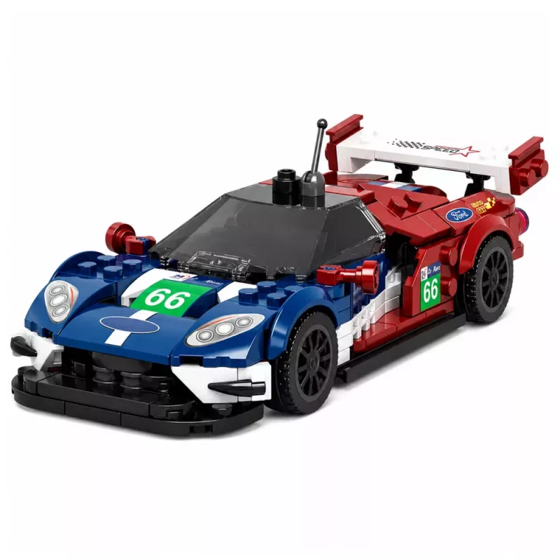 LEAN TOYS Blocos de construção carro desportivo GT2016 carro de corrida vitrine 347 peças