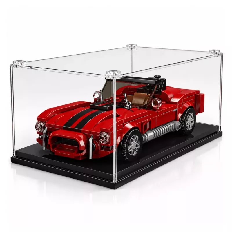 LEAN TOYS Blocos de construção carro clássico S.Cobra vermelho vitrine 391 unid.