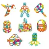 LEAN TOYS Blocos de Construção Criativos Interligados Flexíveis Coloridos 138 unid.