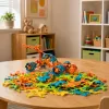 LEAN TOYS Blocos de Construção Criativos Interligados Flexíveis Coloridos 138 unid.