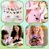 LEAN TOYS Conjunto Criativo Peluches para Costurar em Feltro Animais da Floresta DIY 6 unid.