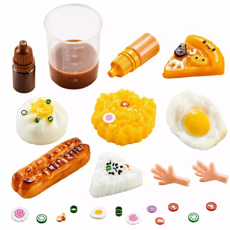 LEAN TOYS Conjunto Criativo de Artesanato: DIY Squishy Pequeno-Almoço Decorativo