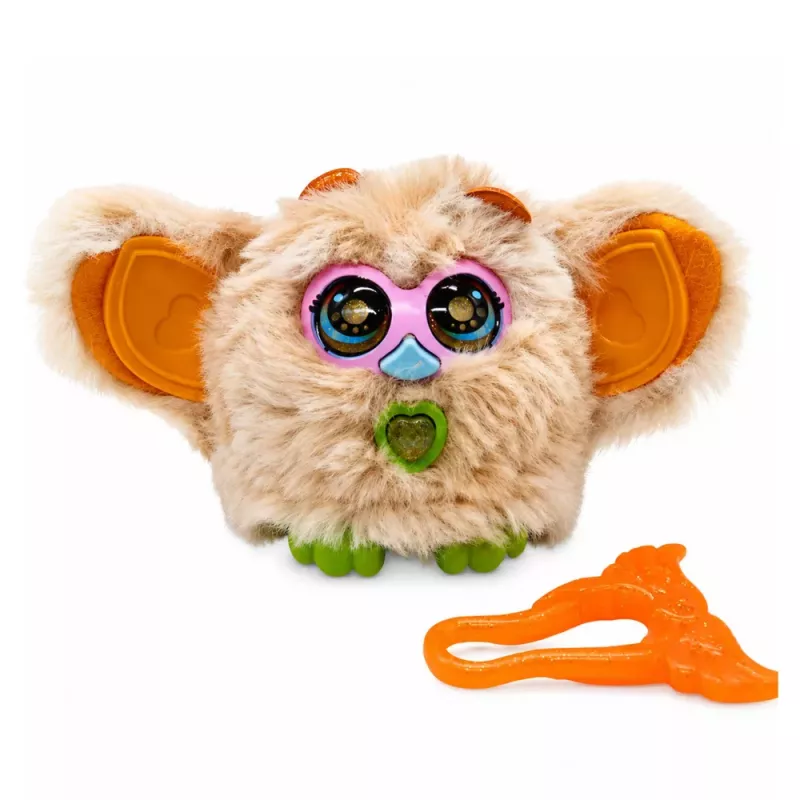 LEAN TOYS Genie Pets Criatura Interativa com Luzes e Sons Pingente Bege