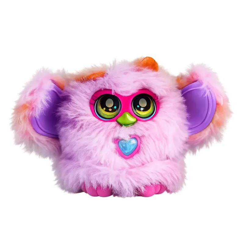 LEAN TOYS Genie Pets Criatura Interativa com Luzes e Sons Pingente Roxo