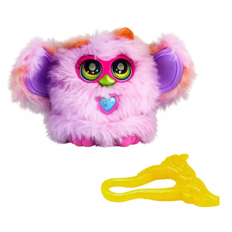 LEAN TOYS Genie Pets Criatura Interativa com Luzes e Sons Pingente Roxo