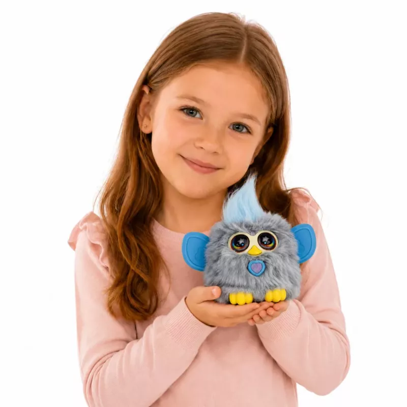 LEAN TOYS Genie Pets Criatura Interativa com Luzes e Sons Pingente Cinzento