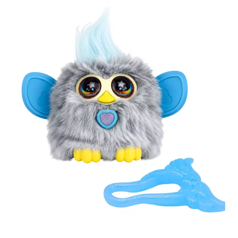 LEAN TOYS Genie Pets Criatura Interativa com Luzes e Sons Pingente Cinzento
