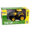 LEAN TOYS Trator Agrícola de Quinta com Bulldozer Luzes Sons Amarelo 1:24