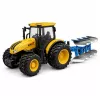 LEAN TOYS Trator Agrícola com Arado Multissulcos Luzes Sons Amarelo 1:24