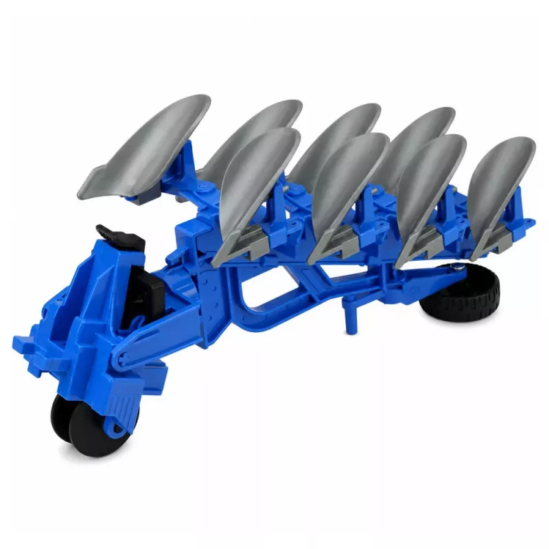 LEAN TOYS Trator Agrícola com Arado Multissulcos Luzes Sons Amarelo 1:24