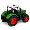 LEAN TOYS Trator Agrícola com Reboque 1:24 Branco Verde Rodas de Borracha