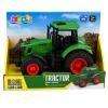 LEAN TOYS Trator Agrícola de Quinta Rodas de Borracha Verde 1:24