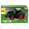 LEAN TOYS Trator Agrícola de Quinta com Pá Carregadora Rodas de Borracha Verde 1:24