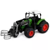 LEAN TOYS Trator Agrícola de Quinta com Garra de Fardos Rodas de Borracha Verde 1:24