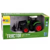 LEAN TOYS Trator Agrícola de Quinta com Garra de Fardos Rodas de Borracha Verde 1:24