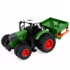 LEAN TOYS Trator Agrícola de Quinta com Semeador Rodas de Borracha Veículo de Brincar Escala 1:24