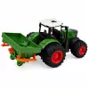 LEAN TOYS Trator Agrícola de Quinta com Semeador Rodas de Borracha Veículo de Brincar Escala 1:24