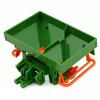 LEAN TOYS Trator Agrícola de Quinta com Semeador Rodas de Borracha Veículo de Brincar Escala 1:24