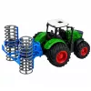 LEAN TOYS Trator Agrícola de Quinta com Rolo Verde 1:24